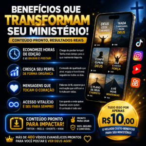 Mega Pack 400+ Vídeos Evangélicos Prontos para TikTok, Reels e Shorts