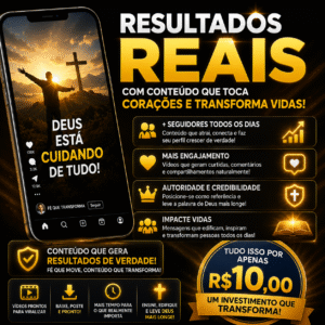 Mega Pack 400+ Vídeos Evangélicos Prontos para TikTok, Reels e Shorts