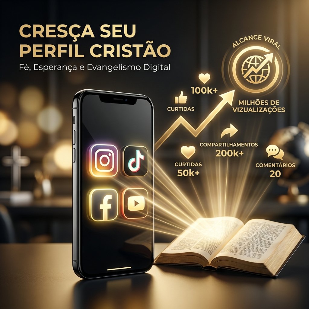 Como Crescer um Perfil Cristão nas Redes Sociais Sem Passar Horas Editando Vídeos