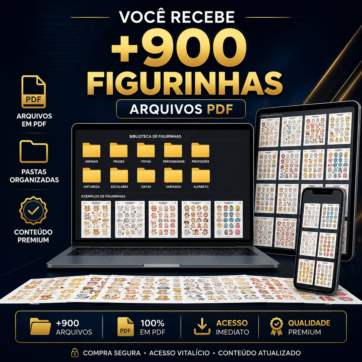 🏆 Kit Completo Figurinhas Copa do Mundo 2026 – Download Imediato PDF
