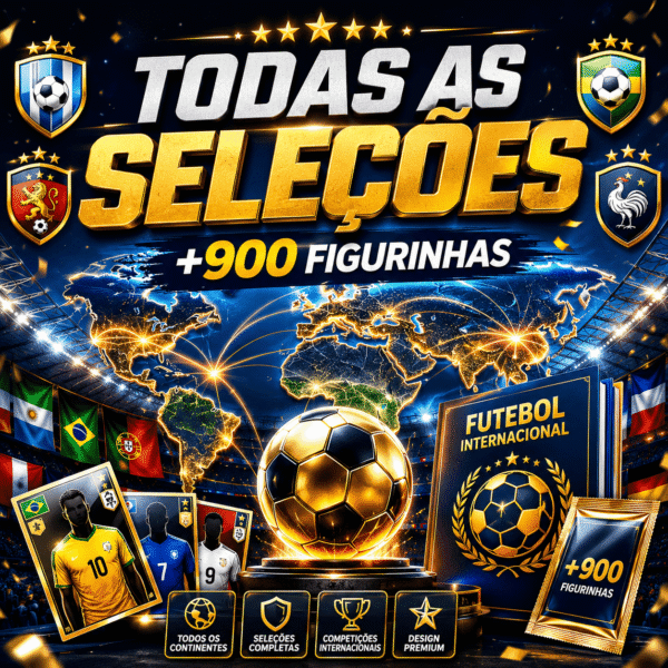 🏆 Kit Completo Figurinhas Copa do Mundo 2026 – Download Imediato PDF