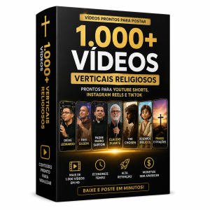 Pack 1.000+ Vídeos Verticais Religiosos — Shorts, Reels e TikTok (Pronto para Postar)