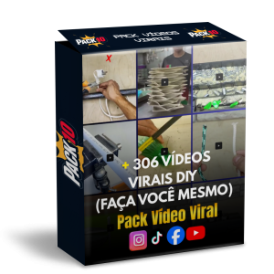 Pack 10: 306 Vídeos Virais Faça Você Mesmo ⚡🛠️