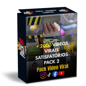 Pack 10: 2000 Vídeos Virais Satisfatórios 2 ⚡