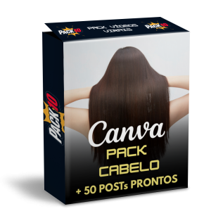 Pack Cabelo Canva – 50 Artes Criativas para Salões de Beleza