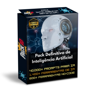 40.000+ Prompts + 1.400 Ferramentas de IA + 600 No-Code – Pack 10