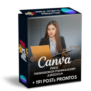Pack Canva Assessoria Financeira Jurídica – 191 Posts Editáveis | Pack 10