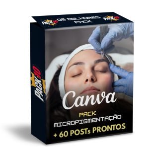 Pack Micropigmentação Canva – 60 Artes Criativas para Estúdios e Profissionais de Estética
