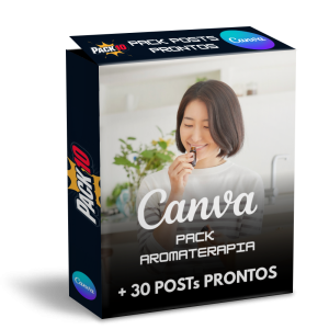 Com o Pack 10 você recebe 30 posts editáveis no Canva para aromaterapia e bem-estar. Praticidade e design profissional para redes sociais de terapeutas.