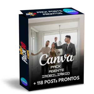 Com o Pack 10 você garante 118 posts editáveis no Canva para agentes imobiliários e corretores. Praticidade para vender mais imóveis com posts profissionais.